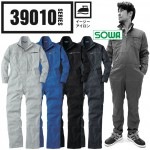 長袖つなぎ SOWA 39010 脇メッシュ 作業服
