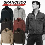 グランシスコ 作業服 長袖ブルゾン 綿100% GC-5004 タカヤ商事 ジャケット ジャンパー【春夏】作業服 作業着 ユニフォーム GC-5004シリーズ