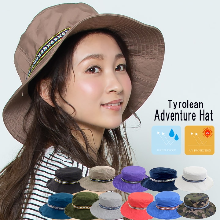 即日発送】アドベンチャーハット チロリアンテープ tyo-066 帽子 通年