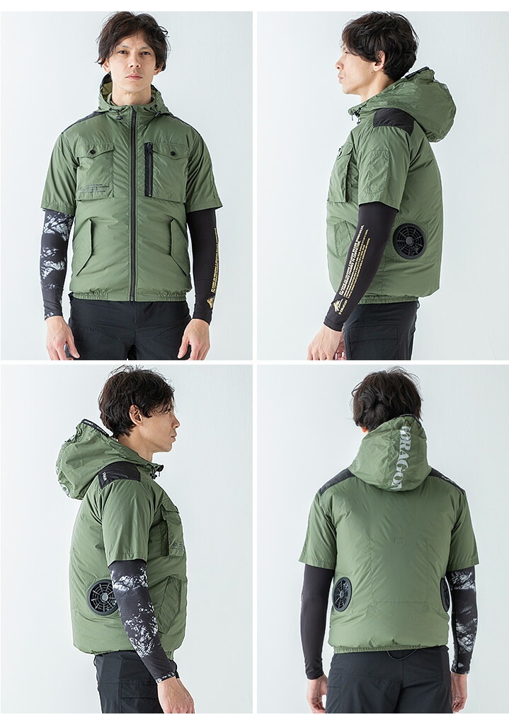 龍*虎様 キャンプ用品セット 即日発送】空調服 半袖ブルゾン フルセット Z-DRAGON 74260