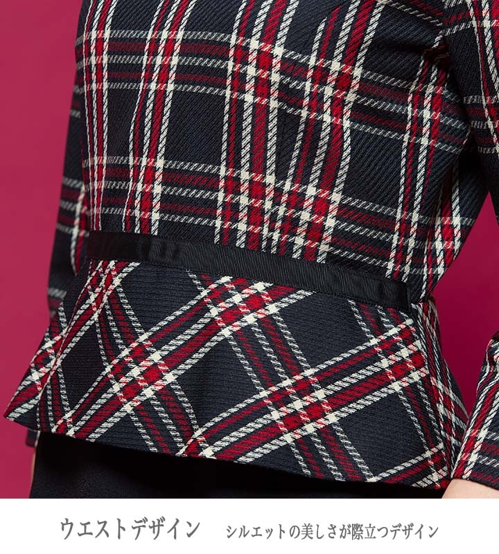 ワンピース 事務服 アンジョア enjoie 61790 半袖 透け防止 女性用 レディース 受付 エステ服 制服 オフィスウェア 5号～15号