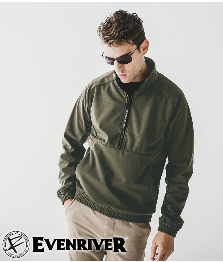 即日発送】防風ストレッチプルオーバー イーブンリバー TR108 ブルゾン
