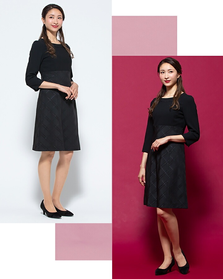 ワンピース 事務服 アンジョア enjoie 61840 受付 エステ服 制服