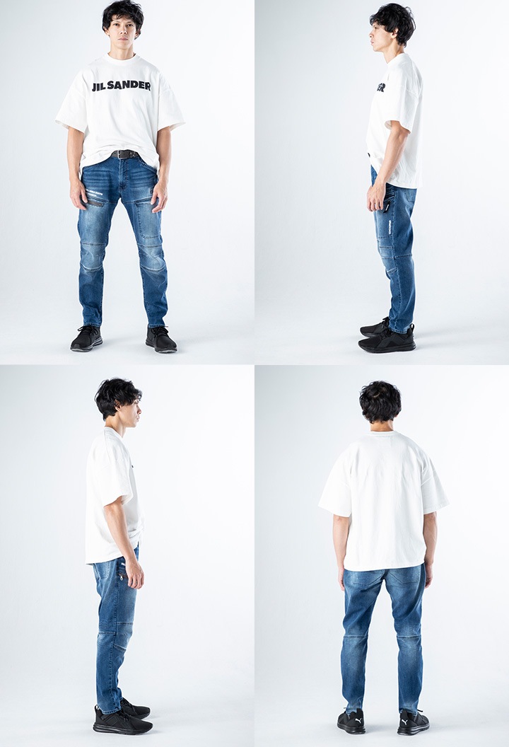 グランシスコ デニム パンツ リラックス テーパードパンツ GC