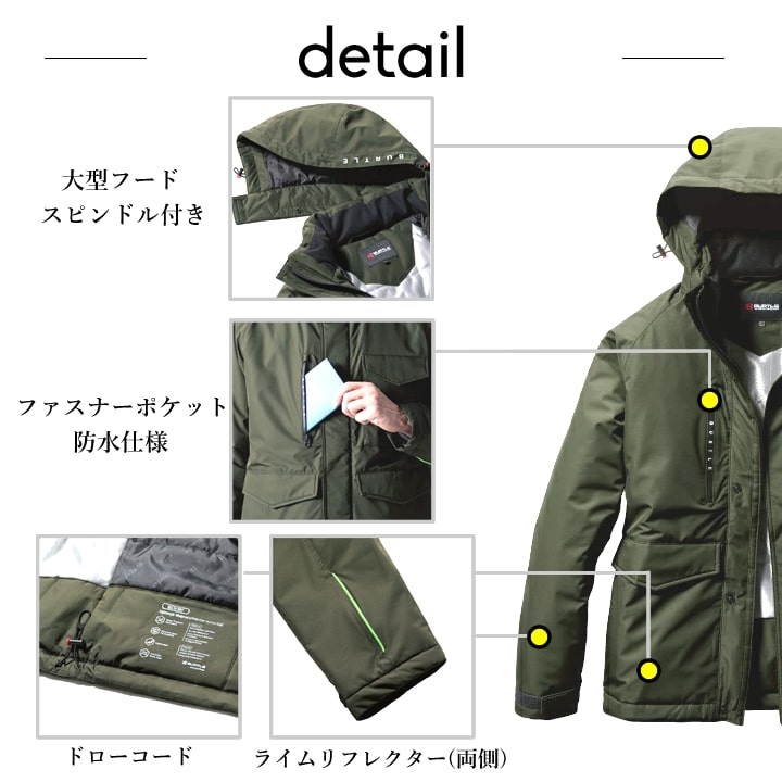 バートル 7620 防水防寒ジャケット 2024年 新作 防寒着 防水 透
