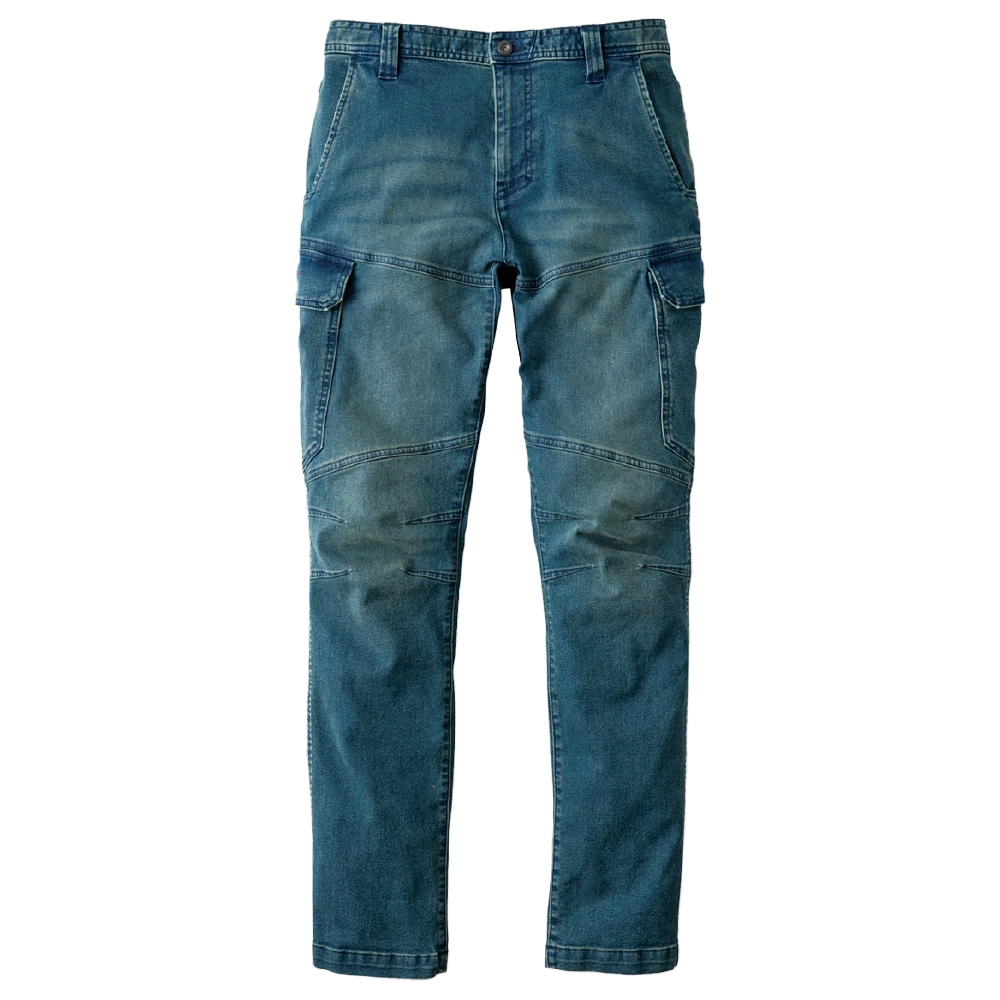 寅壱 デニムカーゴパンツ 8890-219 春秋冬用 ストレッチ ズボン 作業服