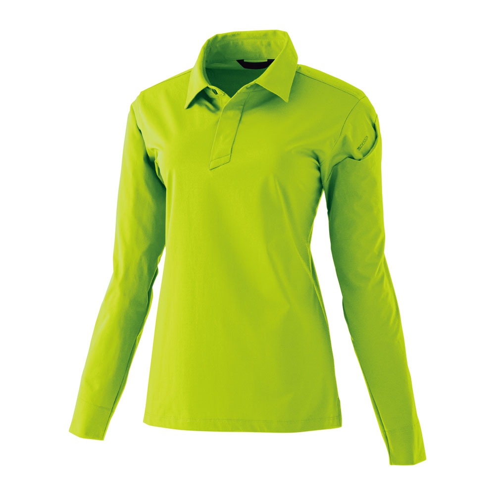 TSデザイン 女性用 長袖ポロシャツ 91051 レディース オールシーズン ストレッチ 吸汗速乾 形態安定 防汚 帯電防止 ユニフォーム 作業服【メール便送料無料】