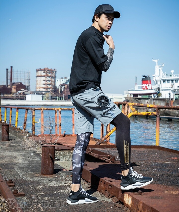 ハーフパンツ　空調ズボン　空調服 寅壱 空調服 ハーフパンツ ウェア単品 1080-241 TORAICHI 熱中症