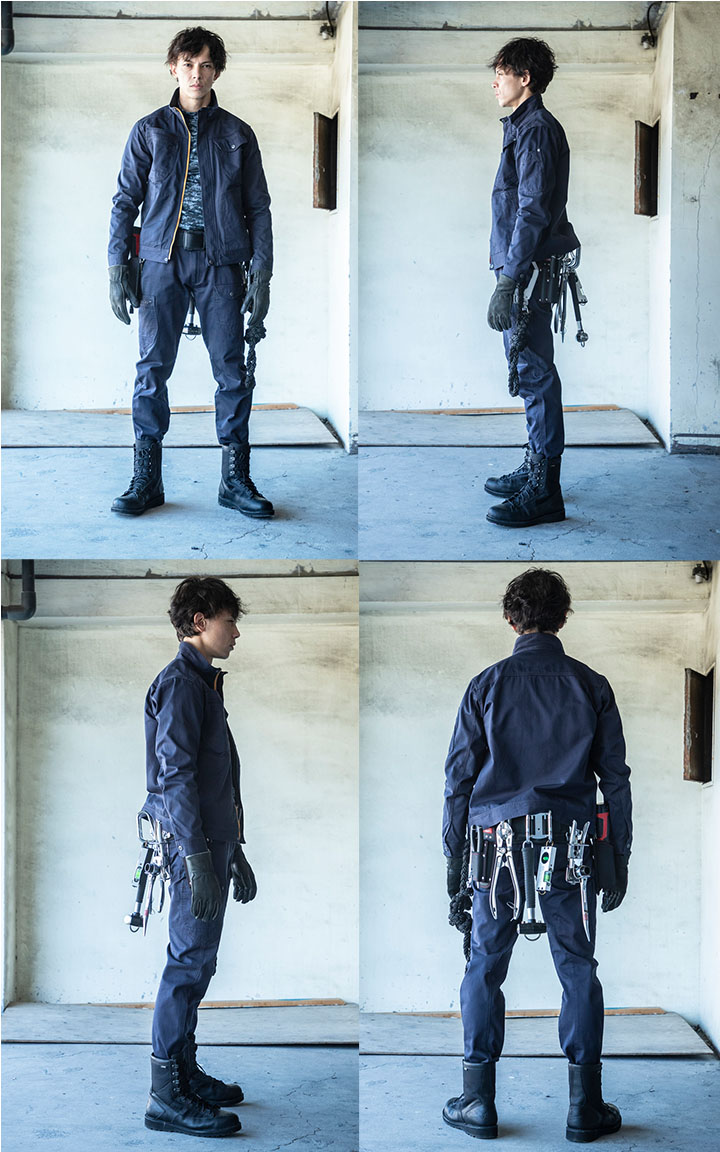 作業服 綿100％ 長袖ブルゾン 中国産業 HOP-SCOT 770009 オール