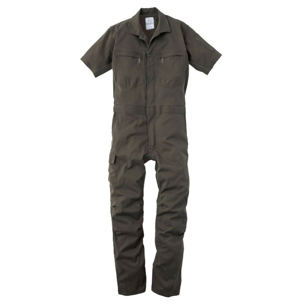 Kubota グレー つなぎ　半袖　3L グレースエンジニアーズ 半袖つなぎ 夏用 GE-445 春夏 作業服