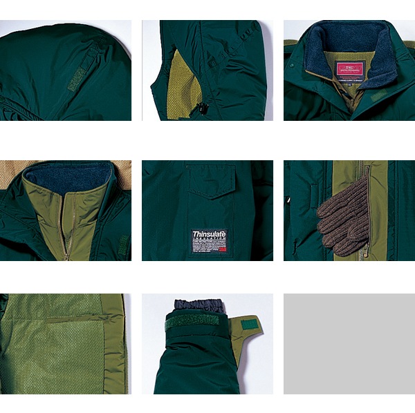 タカヤ商事 防水防寒ジャンバー TU-8040 作業服 作業着 秋冬 防寒着 防寒服 ユニフォーム WORK VOICE MV ブルゾン フード付 NIGHT KNIGHTシリーズ