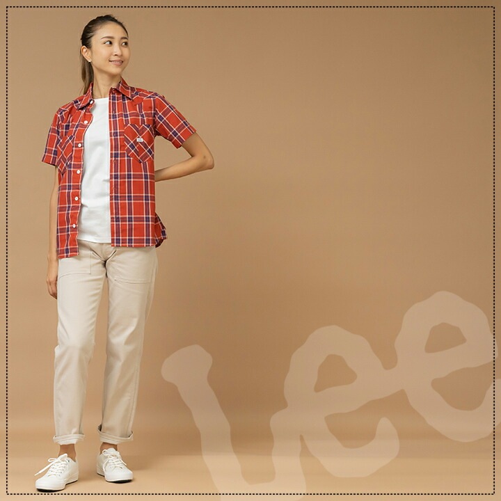 カーゴパンツ Lee 男女兼用 千鳥柄 飲食店 サービス業 ユニフォーム