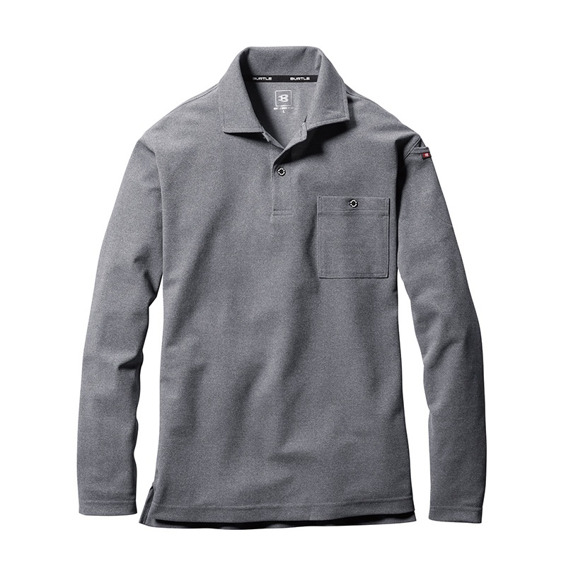 バートル 長袖ポロシャツ 665 鹿の子 男女兼用 吸汗速乾 ストレッチ 消臭 作業着 作業服 BURTLE