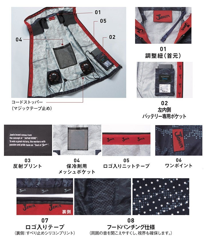 即日発送 応援価格！】空調服 ジャウィン ベスト フルセット 54120
