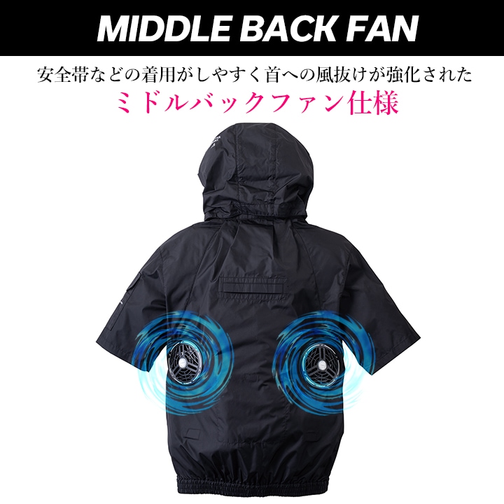 即日発送】アイズフロンティア 空調服 半袖ワークジャケット 服のみ