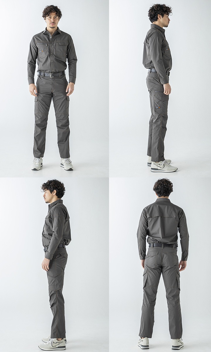 長袖シャツ アタックベース 5216 春夏 作業服 作業着 ユニフォーム 脇