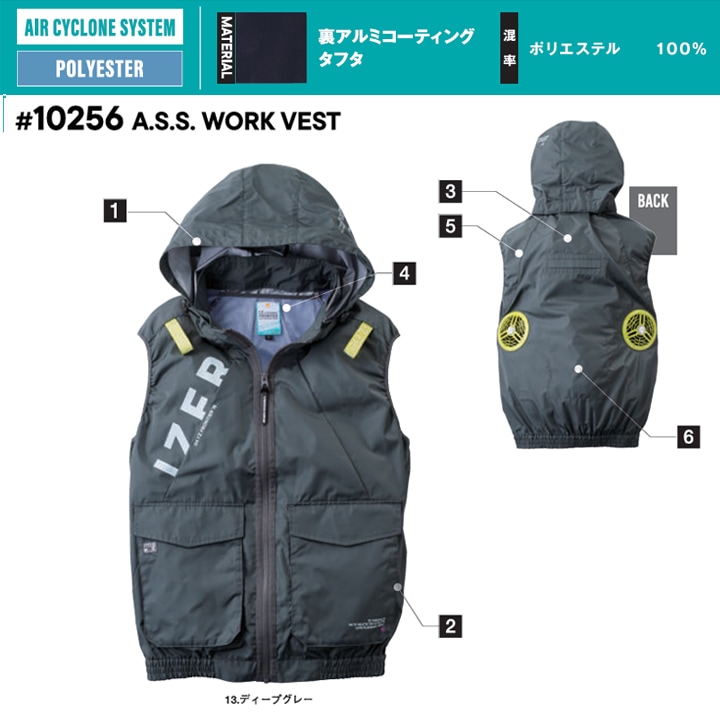 即日発送】アイズフロンティア 空調服 ワークベスト 服のみ 2026年 春 