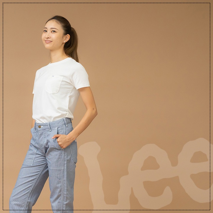 Lee Tシャツ 綿100％ 半袖シャツ 男女兼用 飲食店 ユニフォーム カフェ 制服 作業服 LCT29001
