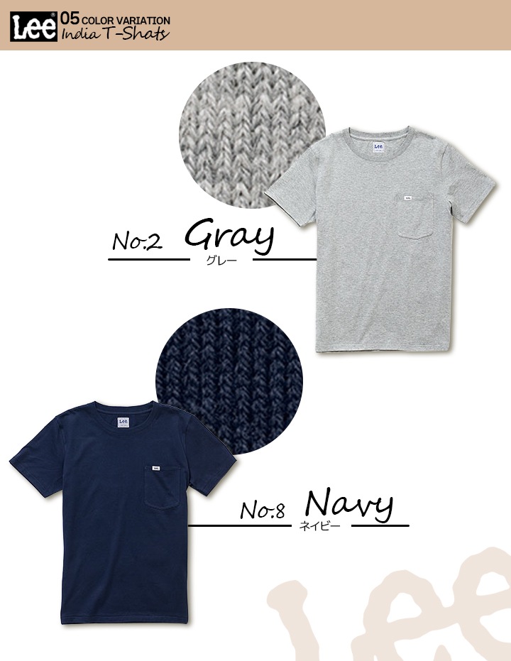 Lee Tシャツ 綿100％ 半袖シャツ 男女兼用 飲食店 ユニフォーム カフェ 制服 作業服 LCT29001