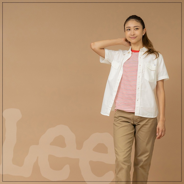 Lee Tシャツ 綿100％ 半袖シャツ 男女兼用 飲食店 サービス業 ユニフォーム カフェ 制服 作業服 LCT29001 ボンマックス