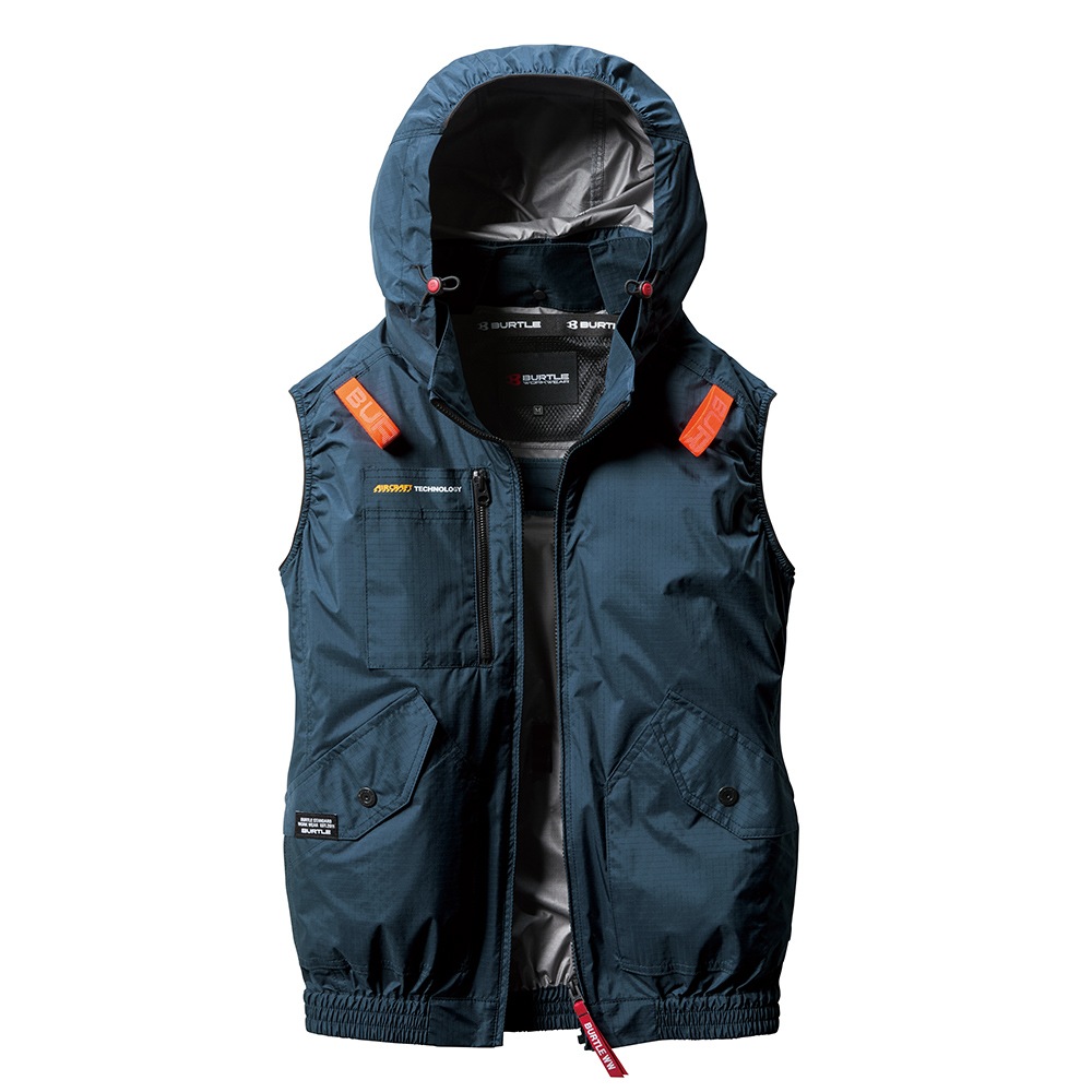 BURTLE 空調服 黒/赤/青 バートル AC2031 ハイバック空調服 ネイビー 即日出荷 24V