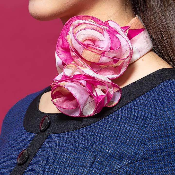 スカーフ リボンタイ op100 ワンタッチタイ アンジョア enjoieおしゃれ 事務服 制服 レストラン ホテル オフィス レディース ユニフォーム アクセサリー