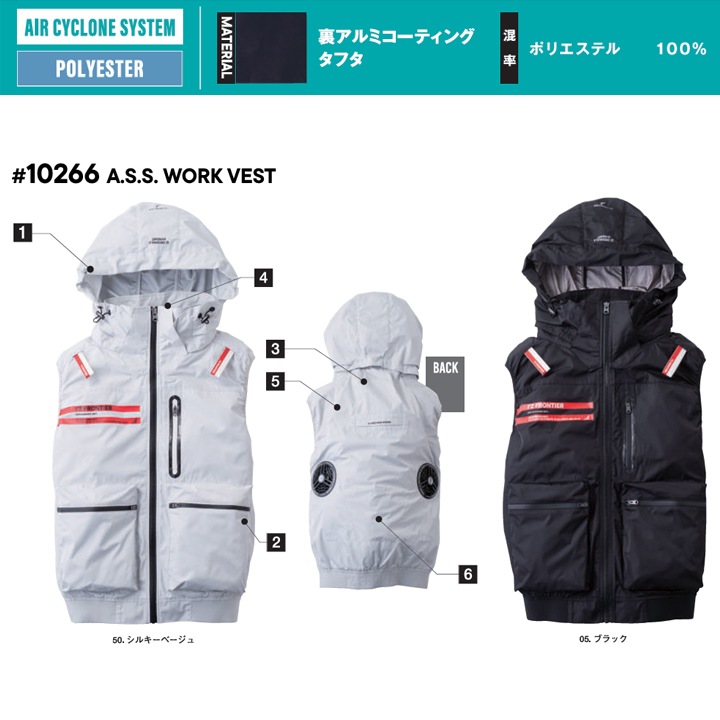 即日発送】アイズフロンティア 空調服 ベスト 服のみ 2026年 春夏 空調
