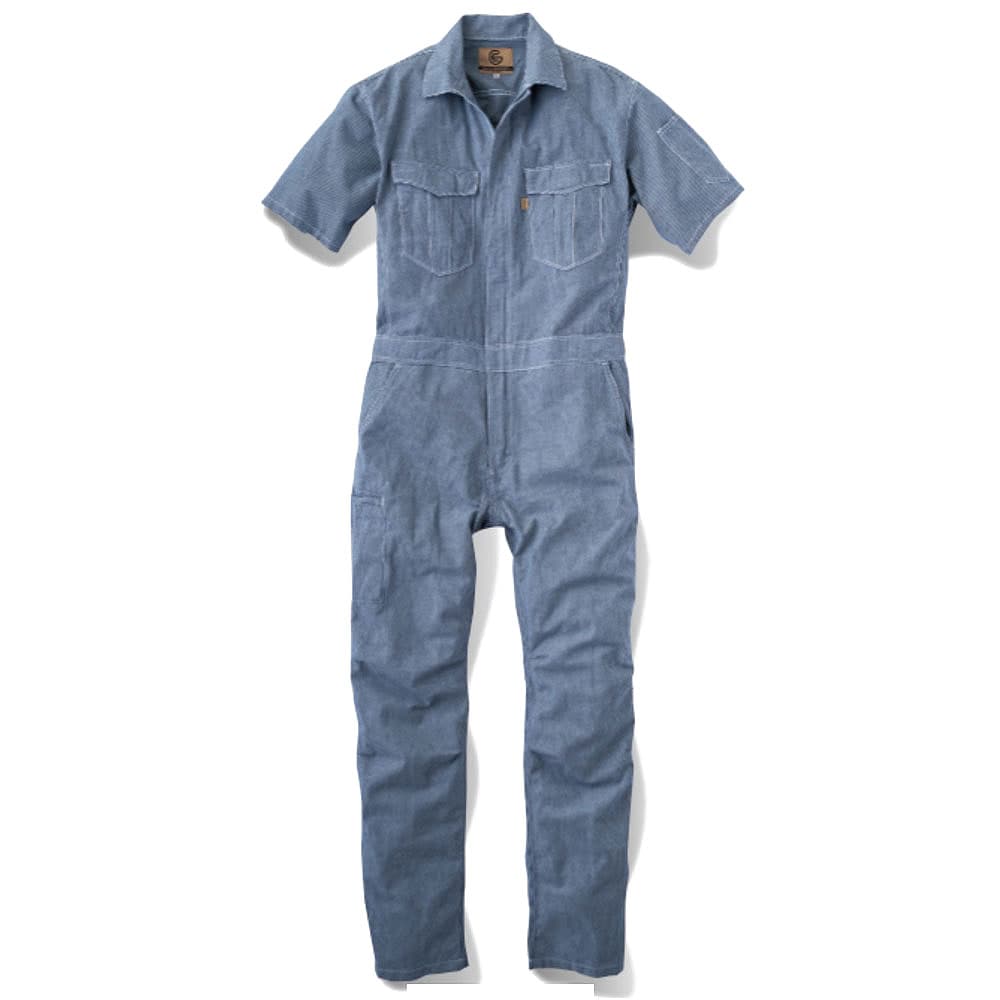 グレースエンジニアーズ 半袖つなぎ 夏用 麻混素材 GE-585【4L