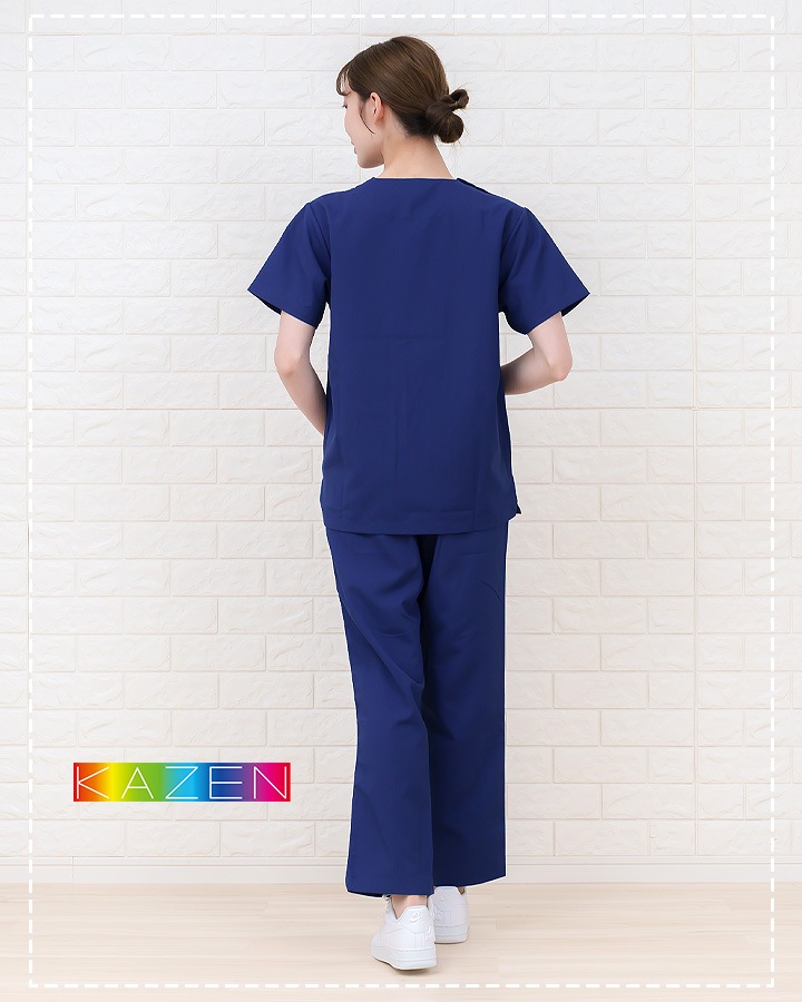 スクラブ 上下セット 医療 人気 カゼン KAZEN 白衣 医療用 133 155