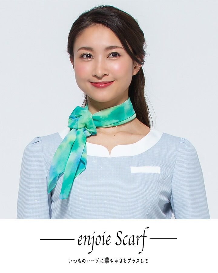 スカーフ リボンタイ op166 ワンタッチタイ アンジョア enjoieおしゃれ 事務服 制服 レストラン ホテル オフィス レディース ユニフォーム アクセサリー