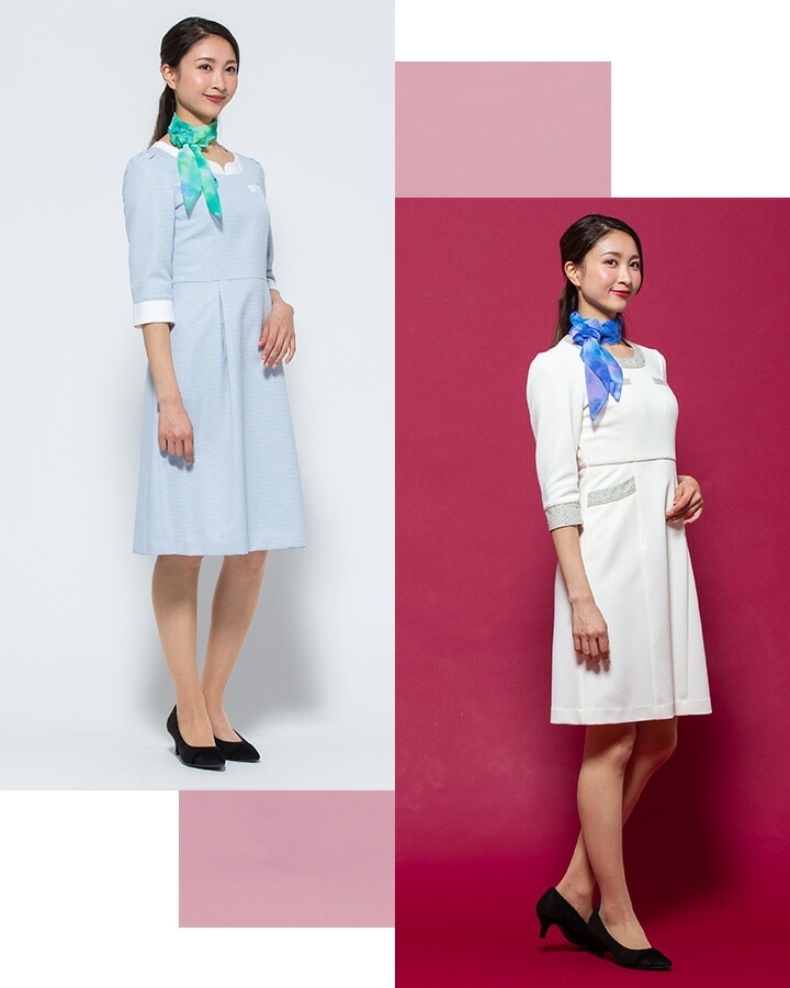 スカーフ リボンタイ op166 ワンタッチタイ アンジョア enjoieおしゃれ 事務服 制服 レストラン ホテル オフィス レディース ユニフォーム アクセサリー