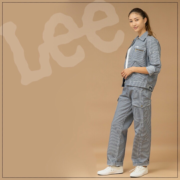 Lee カーゴパンツ 作業服 レディース ストレッチ 飲食店 サービス業 ユニフォーム カフェ 制服 作業着 ズボン LWP63002 ボンマックス