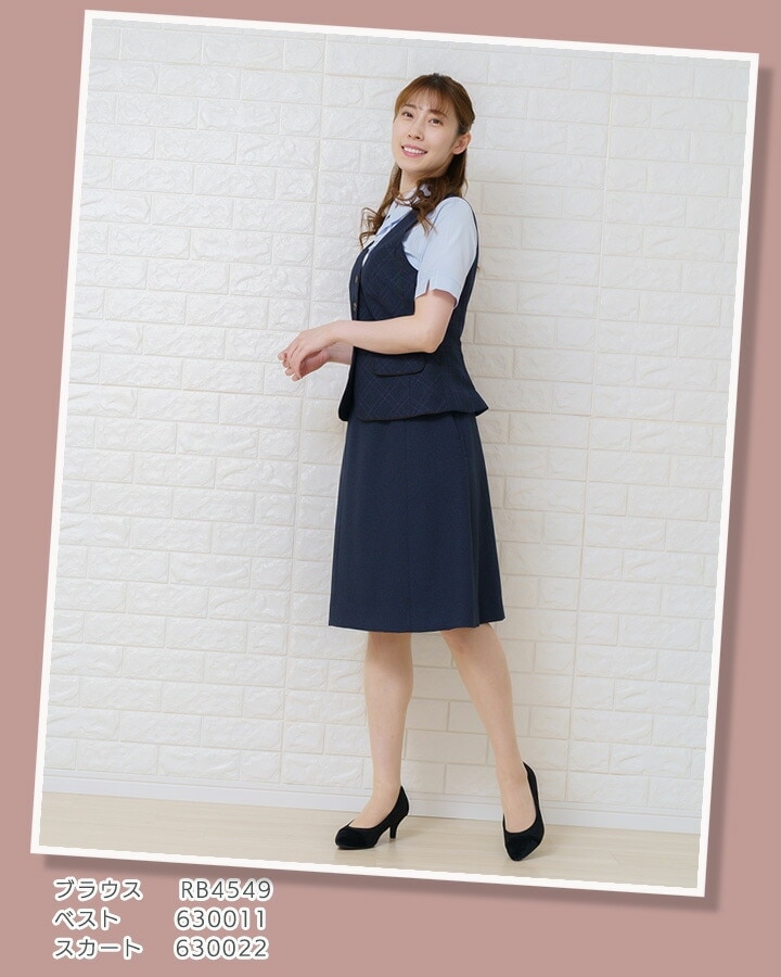 事務服 ブラウス 半袖 リボンブラウス オーバーブラウス 薄手 半袖ブラウス RB4533 フルダルピケ ボンマックス 春夏 Bonmax RB4533 [通年]リサール 花弁のようなリボンが大人可愛い