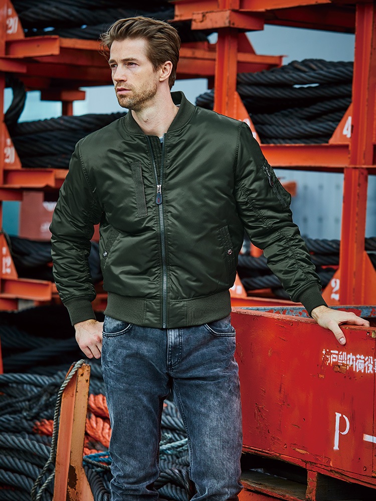 防寒ブルゾン フライトブルゾン 長袖ジャケット 0014-00 SOWA G.GROUND メンズ 防寒服 防寒着 作業服 作業着 ジャンパー