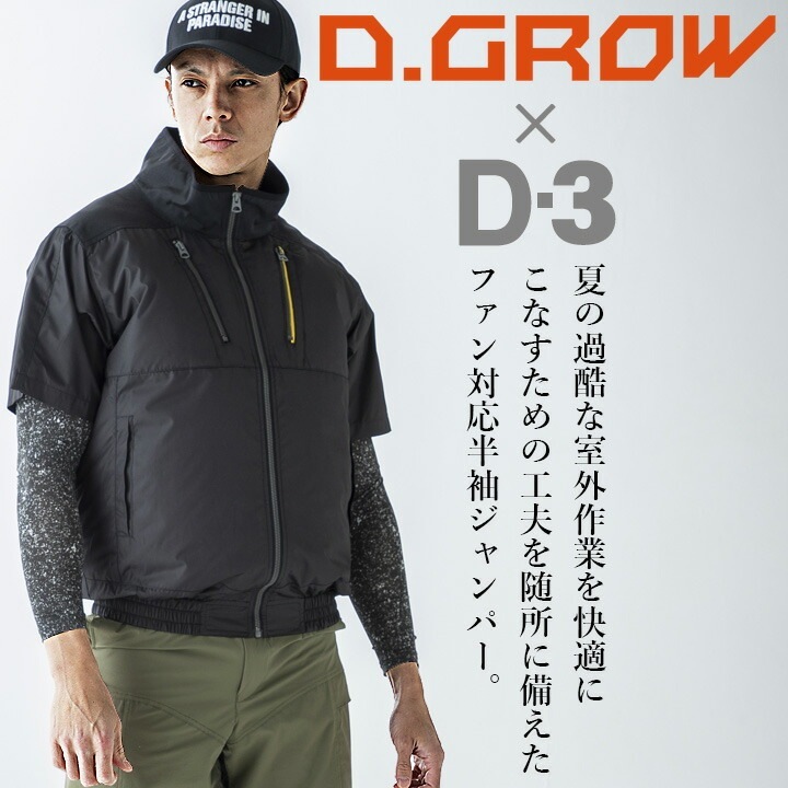 即日発送】空調作業服 セット 半袖ジャケット アルミト二スト DR-0011