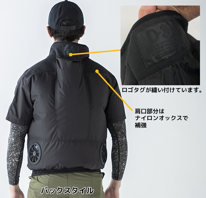 ろんぐらいだぁす！サーモジャケット3点セット　未開封品 即日発送】空調作業服 セット 半袖ジャケット アルミト二スト DR