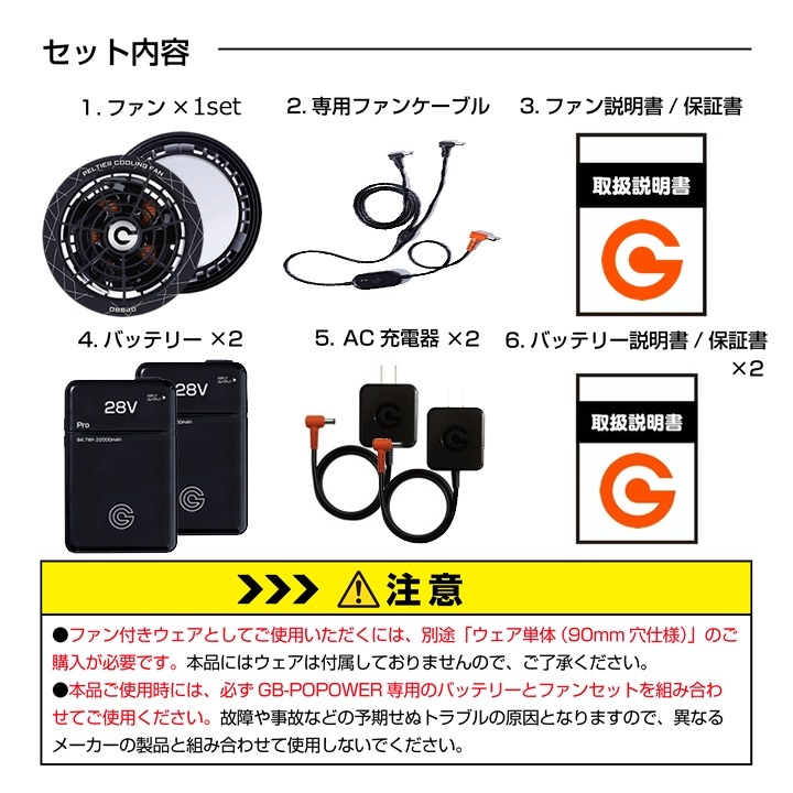 空調服用 ペルチェ ファン 一体型（28V専用 ペルチェファン1