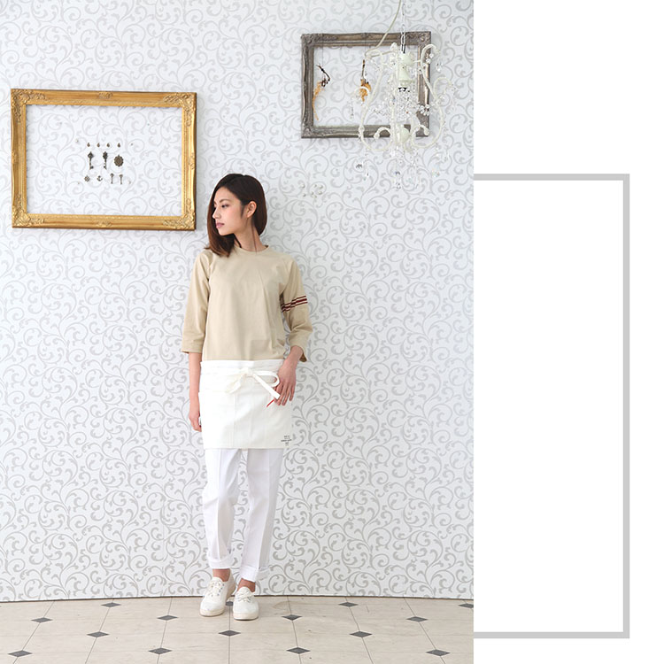 Tシャツ RH6616 HAKUI セブンユニフォーム 七分袖 コットン 綿100