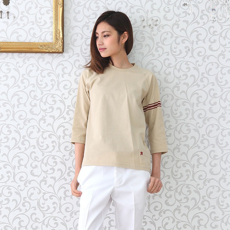 Tシャツ RH6616 HAKUI セブンユニフォーム 七分袖 コットン 綿100