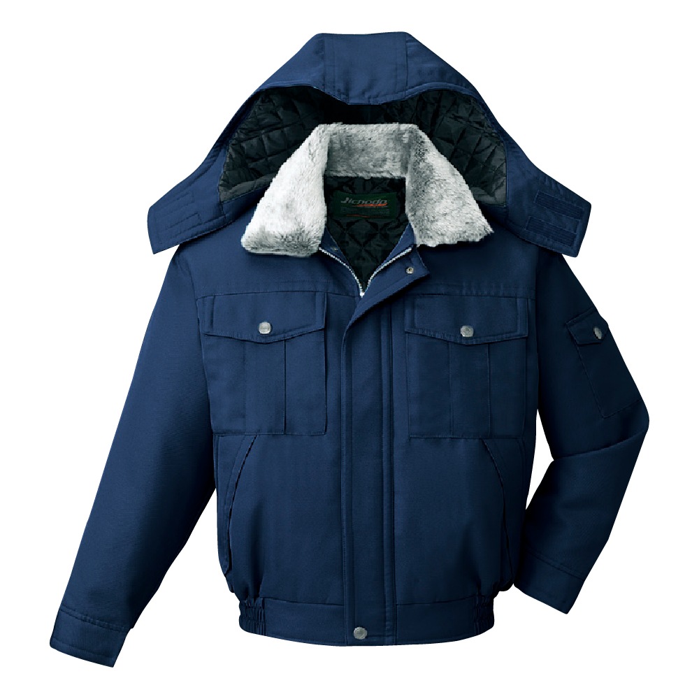 防寒服 防寒着 作業服 自重堂 エコ防寒ブルゾン 48270 大きいサイズ5L 自重堂 フード付き エコ防寒ブルゾン 48270 防寒服 防寒着 作業服 作業