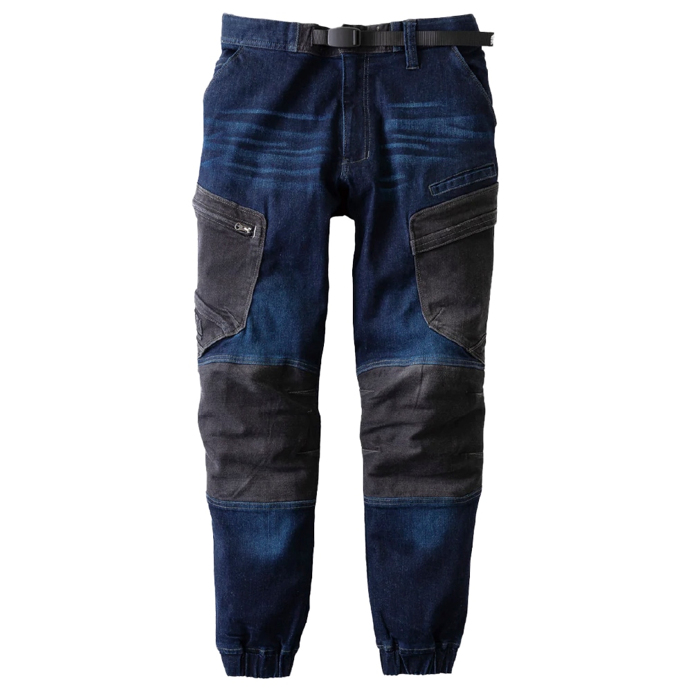 寅壱 デニムカーゴジョガーパンツ 8840-235 高強度 ストレッチ 再帰性