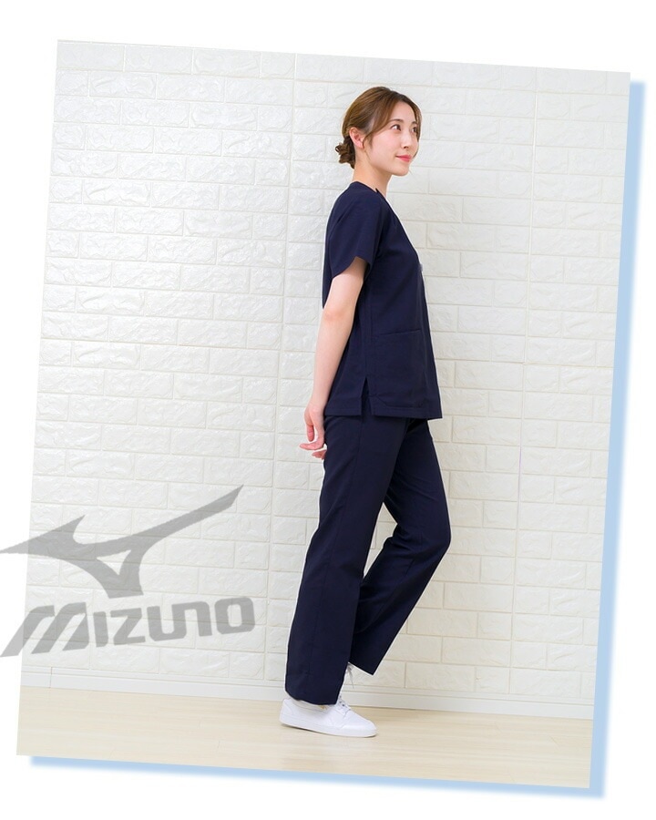 ミズノ スクラブ MIZUNO スクラブ 白衣 医療 速乾 ストレッチ