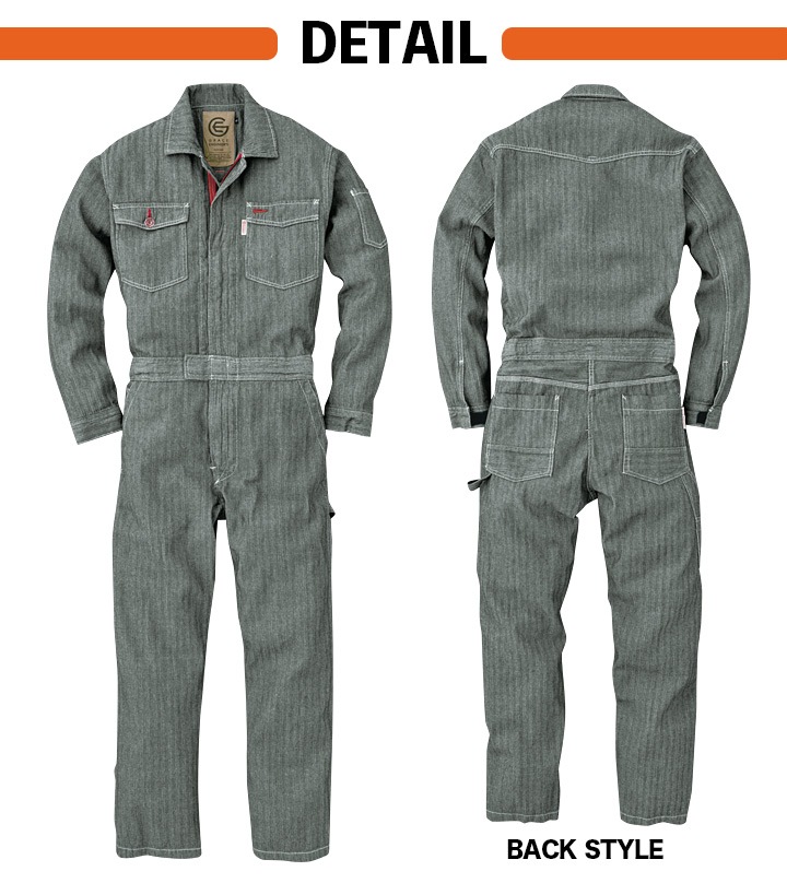   JEANS デニム調 つなぎ 作業着 グレー M JEANS デニム調 つなぎ 作業着 グレー M ツナギ 作業服 デニム