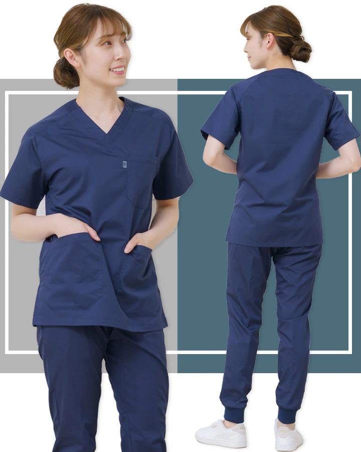 ミズノ ストレッチスクラブ MZ-0120 男女兼用 レーヨン混 透け防止 UVカット 医療用白衣 クリニック ナース チトセ ネイビー ワイン ホワイトスクラブ【メール便送料無料】