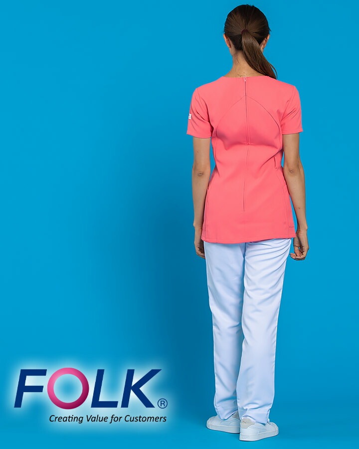 白衣 レディースフィットストレートパンツ Folk メディカルパンツ 医療用白衣 カラフル パンツ 白衣・スクラブ｜医療用白衣・介護ユニフォーム・事務服の