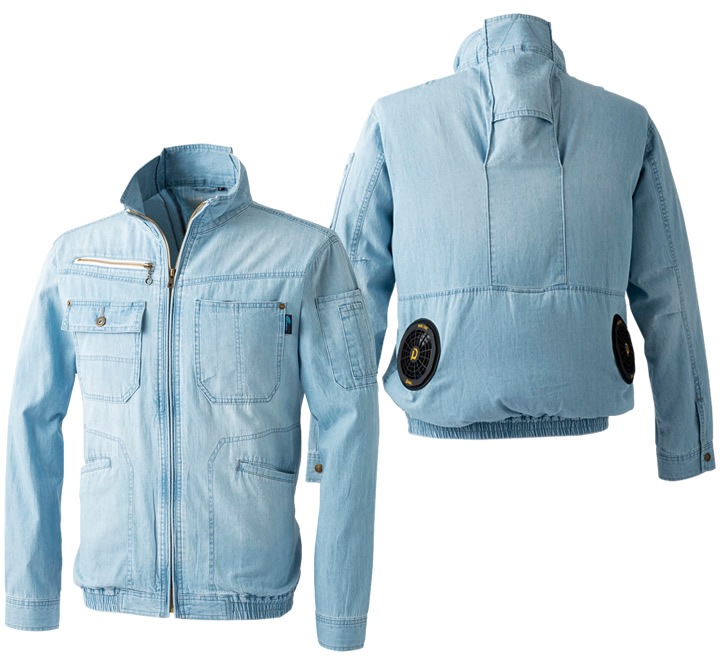 空調作業服 長袖 ドッグマン WZ ヴィンテージ6OZ 8829【服のみ】フル