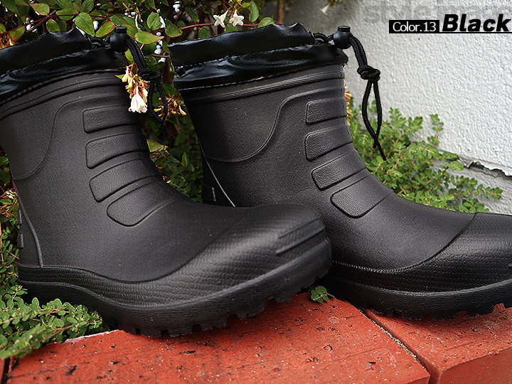 【即日発送】長靴 ショートブーツ レインブーツ カバー付き コーコス hb-891 超軽量