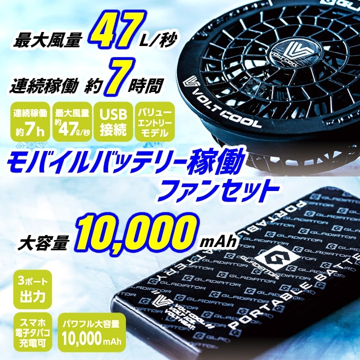 GLADIATOR VOLT 1001 冷却ファンセット GLADIATOR VOLT 1001 冷却ファンセット - メルカリ
