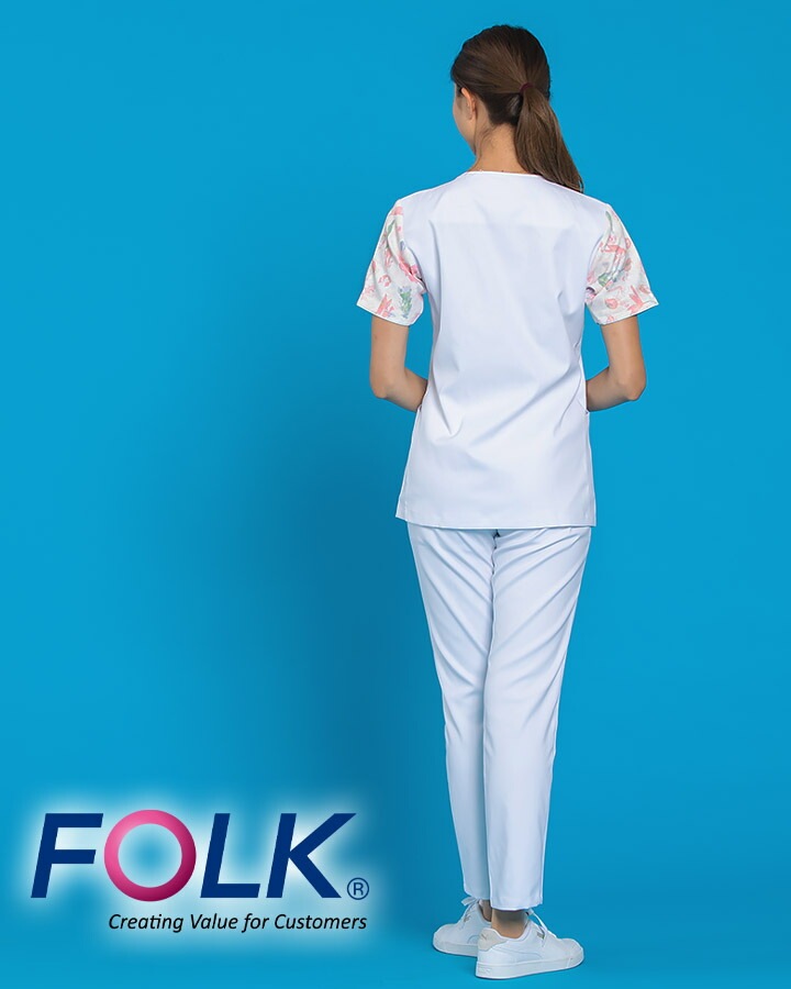 フォーク パンツ 白衣 医療用 FOLK6017sc スクラブパンツ6017sc
