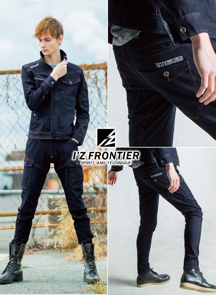 新品★DOUUOD イタリア★ゴージャスなズボン★高品質★ストレッチ アイズフロンティア カーゴパンツ 7632 ストレッチ 2WAY 3D